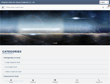 Tablet Screenshot of china-air-dryer.com
